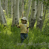 a happy hiker memory. he was so funny stumbling about the trails of crested butte with his spf 30 hat on.